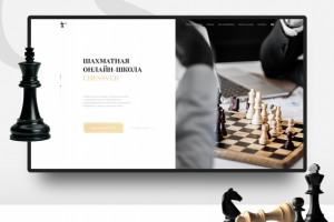 Landing Page. Design for Chess School