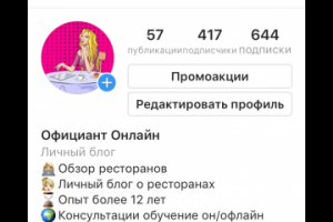 Блог о ресторанах