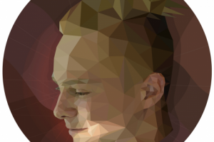 Low poly portrait