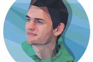 Low poly portrait