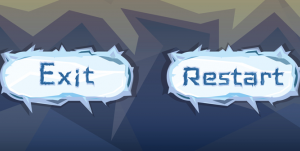Set of ice buttons