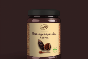 Label for chocolate paste