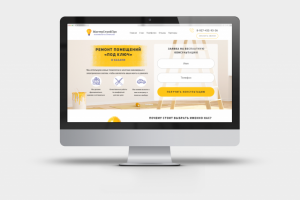 Дизайн лендинга по ремонту квартир