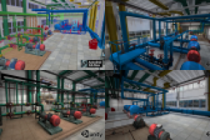 Интерактивная модель технологической установки (Unity 3d)