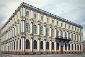 Low poly модель здания Исаакиевская пл.13