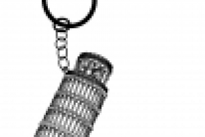 брелок Пизанская башня