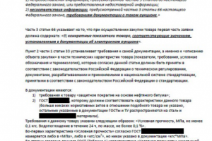 Пример обоснованной жалобы