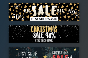 Баннеры для магазина на Etsy