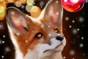 Новогодний лисенок