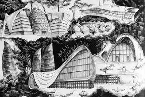 Коллаж, Баку, Азербайджан