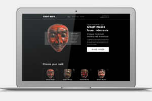 Лэндинг магазина индонезийских масок