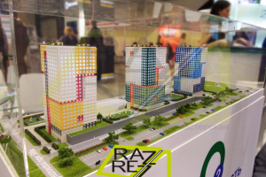 макет жилого комплекса  1:250