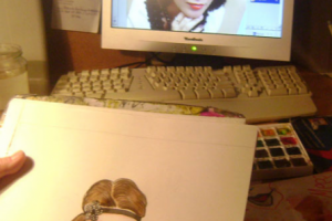 акварельный шарж на заказ