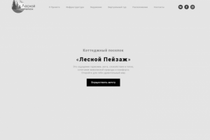 Прототип коттеджного поселка "Лесной пейзаж"