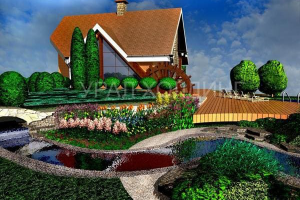 Проект ландшафтного дизайна в п. Исток