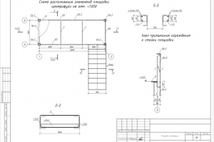 Площадка с лестницей