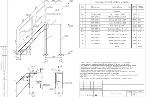 Площадка с лестницей