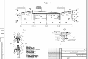 Проект реконструкции нежилого здания под магазин (АР)