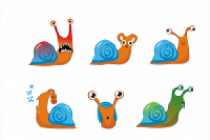 Стикеры с улиткой