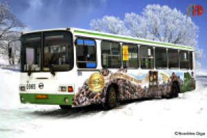 Реклама на транспорте для "Московской кофейни на паяхъ"