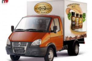 Реклама на транспорте для "Московской кофейни на паяхъ"