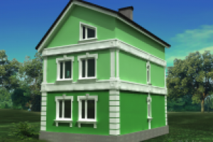 визуализация коттеджа пос.Вишняковские дачи,Ногинский р-он.