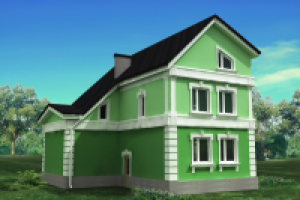 визуализация коттеджа пос.Вишняковские дачи,Ногинский р-он.