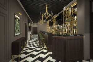 Дизайн-проект бара с игровыми комнатами