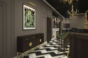 Дизайн-проект бара с игровыми комнатами