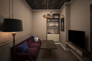 Дизайн-проект бара с игровыми комнатами