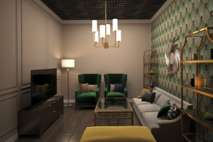 Дизайн-проект бара с игровыми комнатами