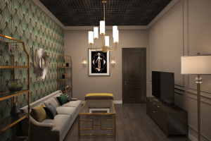 Дизайн-проект бара с игровыми комнатами