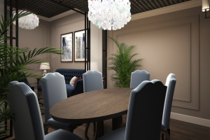 Дизайн-проект бара с игровыми комнатами