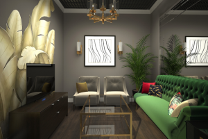 Дизайн-проект бара с игровыми комнатами