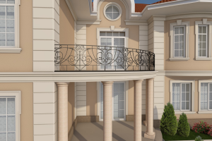 Разработка фасада дома в Подмосковье