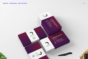 Визитки для студии дизайна Mangosteen