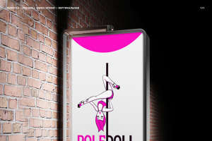 Вывеска для студии танцев PoleDoll Dance Studio