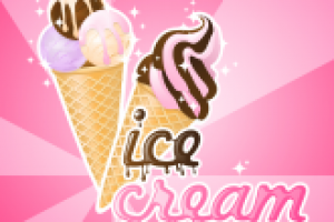 Шоколадно-клубничное мороженое