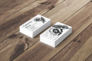 Вариант визитки для ландшафтного дизайнера