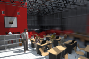 Интерьер клуба (учебный класс)