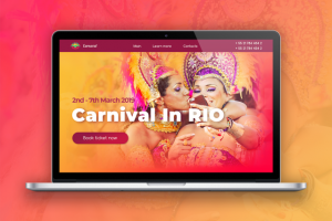 Website for Brazilian Carnival