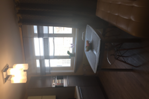 Римские шторы в кухню-столовую