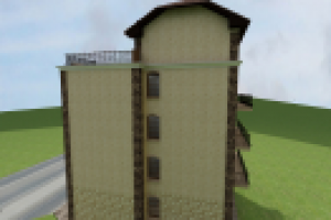 Фасад частного отеля г. Анапа