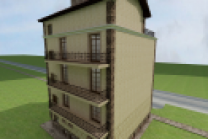 Фасад частного отеля г. Анапа