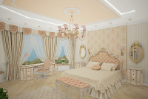 Загородный дом. Гостевая спальня.