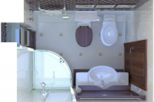 Проект частного отеля. г. Анапа. Санузел.