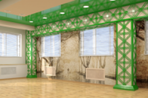 Проект фитнес клуба. г. Москва. Аэробный зал.