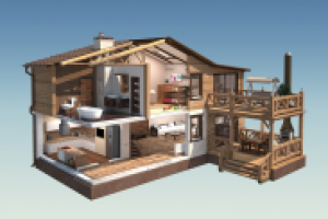 Дом в разрезе