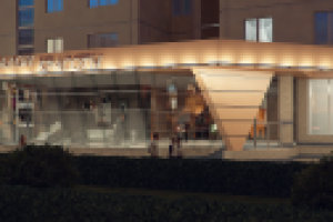 Входная группа салона красоты. Москва