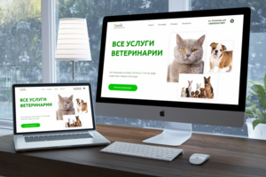 Landing page для вет.клиники "Панда"